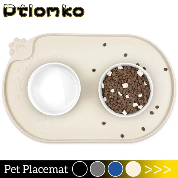 Waterproof Feeding Mat Prevent Food Water Overflow Silicone Pet Supplies